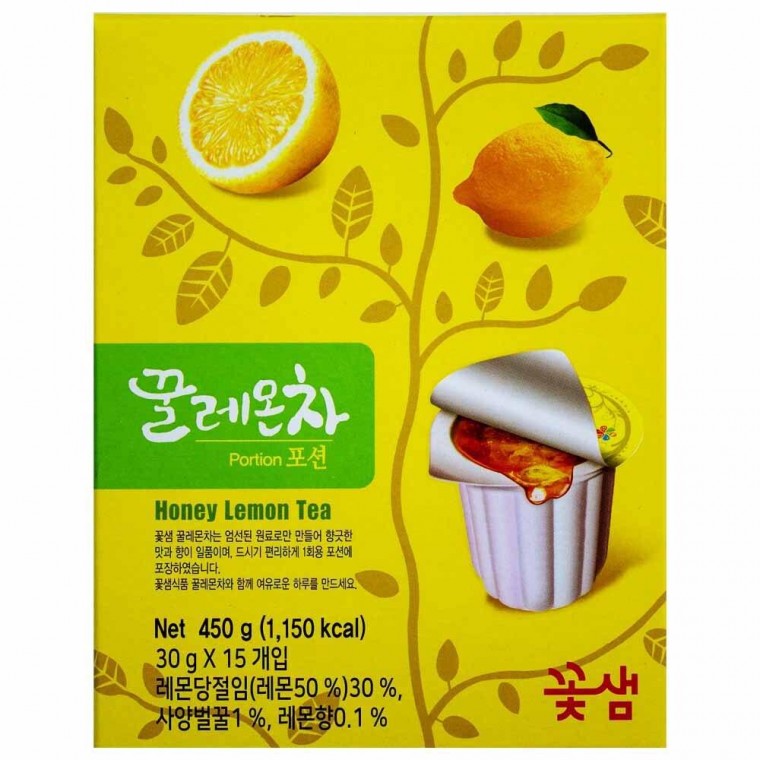 Nước Trà chanh mật ong Kkotsaem 450g (30g x 15 miếng)