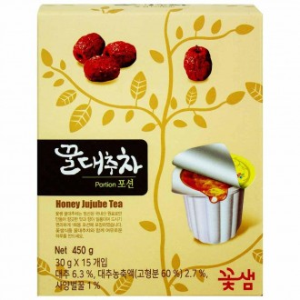 Trà táo tàu mật ong Kkotsaem 450g (30g x 15 miếng)