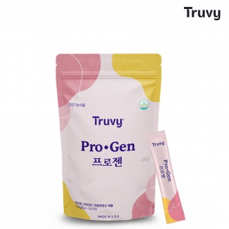 Truvi Progen 120g (15 que) 1 viên Collagen 5000mg Biotin Vitamin C Hyaluronic acid