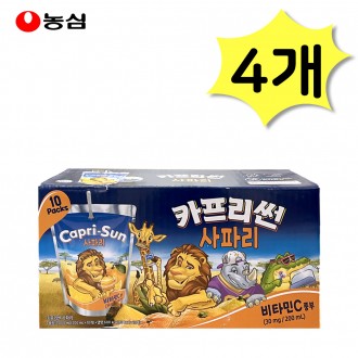 Nongshim Capri Sun Safari 200ml x 40 nước ép trái cây tự nhiên dạng túi không màu