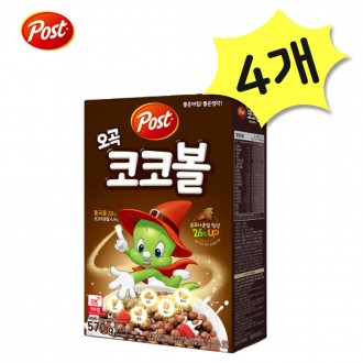 Post Five Grain Coco Ball 570g x 4 Ngũ cốc Sôcôla Ngũ cốc Dongseo Thực phẩm cho bữa sáng làm từ ngũ cốc