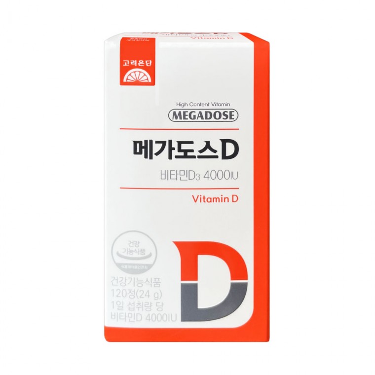 Hàn Quốc Eundan Megadose D Vitamin D3 4000IU 120 viên