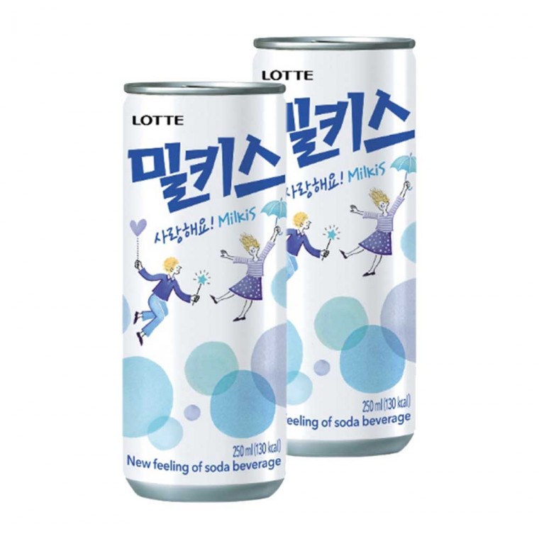 Lotte Milkis 250ml x 60 lon (2 hộp 30 lon)