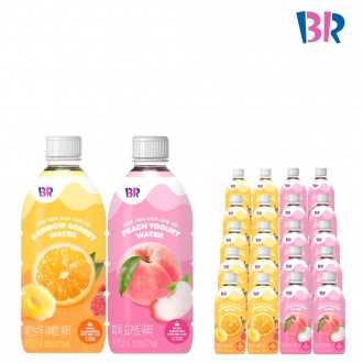 Baskin Robbins Peach Yogurt Water 500 & Rainbow Sherbet Water 500ml x 10 mỗi loại (tổng cộng 20) Thức uống hỗn hợp Lactobacillus uống