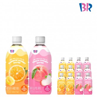 Baskin Robbins Peach Yogurt Water 500 & Rainbow Sherbet Water 500ml x 6 mỗi loại (tổng cộng 12) Thức uống hỗn hợp Thức uống Lactobacillus