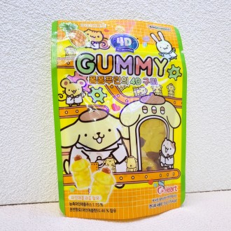 Kẹo dẻo Pom Pom Purin 4D Jelly Gummy 1 món ăn nhẹ cho trẻ em hương vị thơm ngon