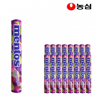 Mentos Mix Nho 37.5g x 16 Kẹo nhai vị nho Kẹo mềm Đồ ăn nhẹ cho trẻ em Đồ ăn nhẹ văn phòng Đồ ăn nhẹ yêu thích hương trái cây lon