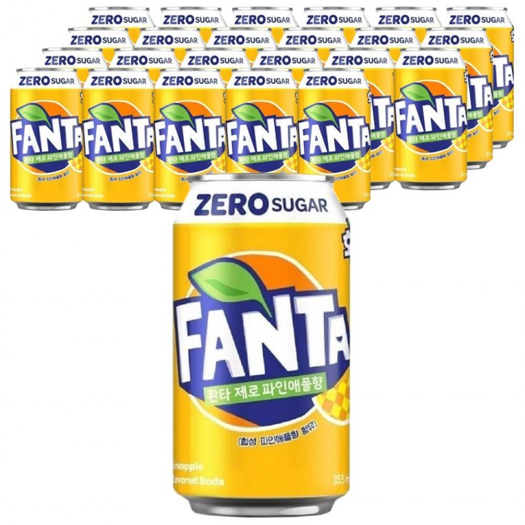 Fanta Zero Dứa 355ml x 24 lon