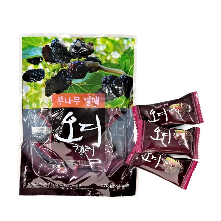 Miseong Food Thạch Dâu Tằm (170g) Snack Thạch Dâu Dâu Trái Cây