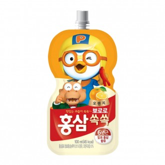 Hồng Sâm Pororo Ngâm Cam 100ml x 20