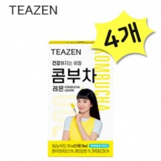 Teazen Kombucha Lemon 40 Miếng Đồ uống lên men Đồ uống thay thế có ga Lactobacillus Prebiotics Powder [Tham khảo mô tả chi tiết về nguồn gốc]