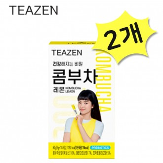 Teazen Kombucha Lemon 20 gói Nước giải khát lên men Nước giải khát thay thế có ga Bột prebiotic Lactobacillus [Tham khảo mô tả chi tiết về nguồn gốc]