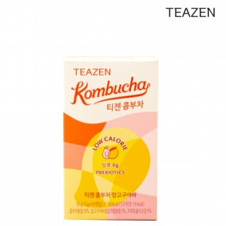 Teazen Kombucha Xoài Ổi 10 gói Nước giải khát lên men Nước giải khát thay thế có ga Bột prebiotic Lactobacillus [Tham khảo mô tả chi tiết về nguồn gốc]