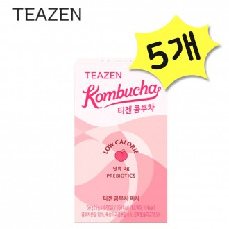 Teazen Kombucha Peach 50 gói Nước giải khát lên men Nước giải khát thay thế có ga Bột prebiotic Lactobacillus [Tham khảo mô tả chi tiết về nguồn gốc]