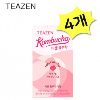 Teazen Kombucha Peach 40 gói Nước giải khát lên men Nước giải khát thay thế có ga Bột prebiotic Lactobacillus [Tham khảo mô tả chi tiết về nguồn gốc]