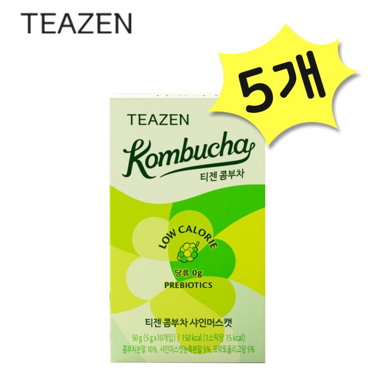 Teazen Kombucha Shine Muscat 50 gói Nước giải khát lên men Nước giải khát thay thế có ga Bột prebiotic Lactobacillus [Tham khảo mô tả chi tiết về nguồn gốc]