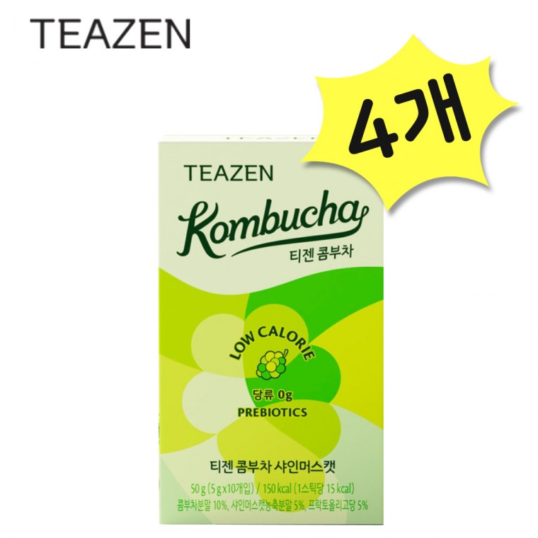 Teazen Kombucha Shine Muscat 40 gói Nước giải khát lên men Nước giải khát thay thế có ga Bột prebiotic Lactobacillus [Tham khảo mô tả chi tiết về nguồn gốc]