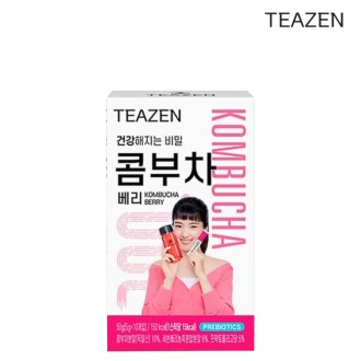 Teazen Kombucha Berry 10 gói Nước giải khát lên men Nước giải khát thay thế có ga Bột prebiotic Lactobacillus [Tham khảo mô tả chi tiết về nguồn gốc]