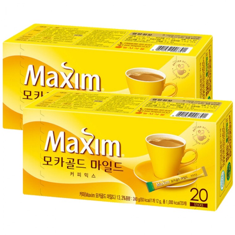 Cà phê Maxim Mocha Gold Mix 40T (20 miếng x 2)