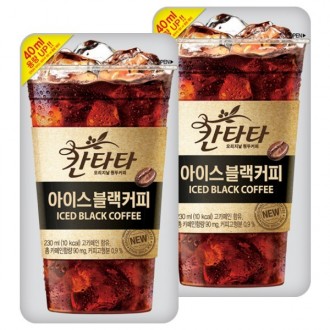 Cà phê đen đá Lotte Cantata 230ml x 10 gói