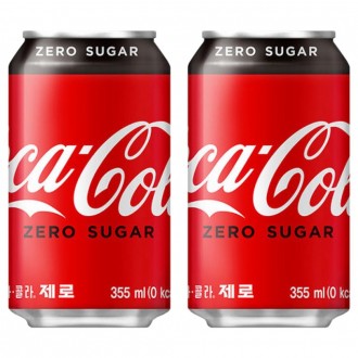 Coca-Cola Zero 355ml x 48 lon (24 lon x 2 hộp)