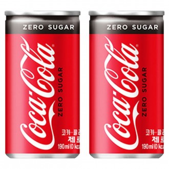 Coca-Cola Zero 190ml x 60 lon (30 lon x 2 hộp)