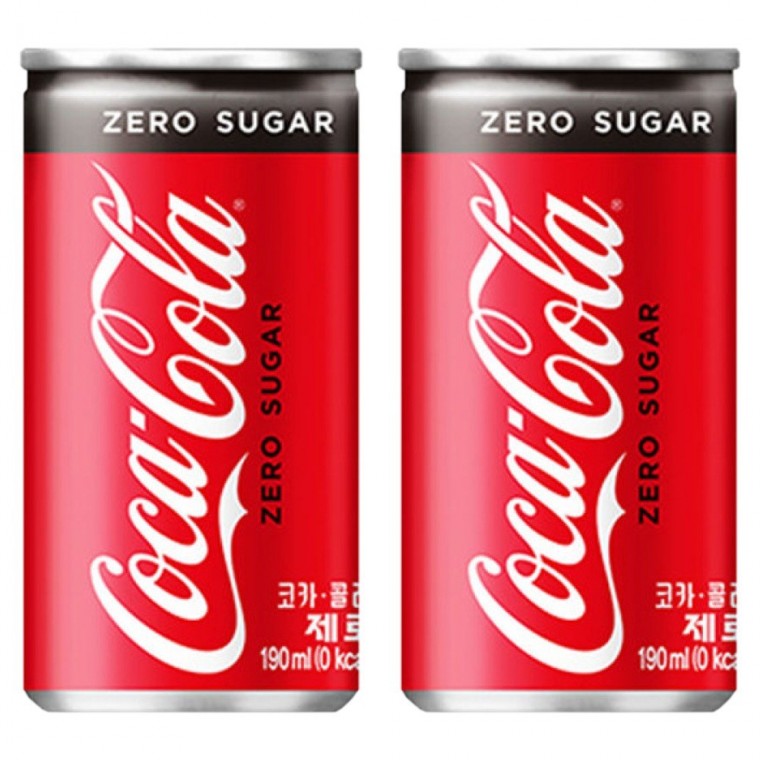 Coca-Cola Zero 190ml x 60 lon (30 lon x 2 hộp)