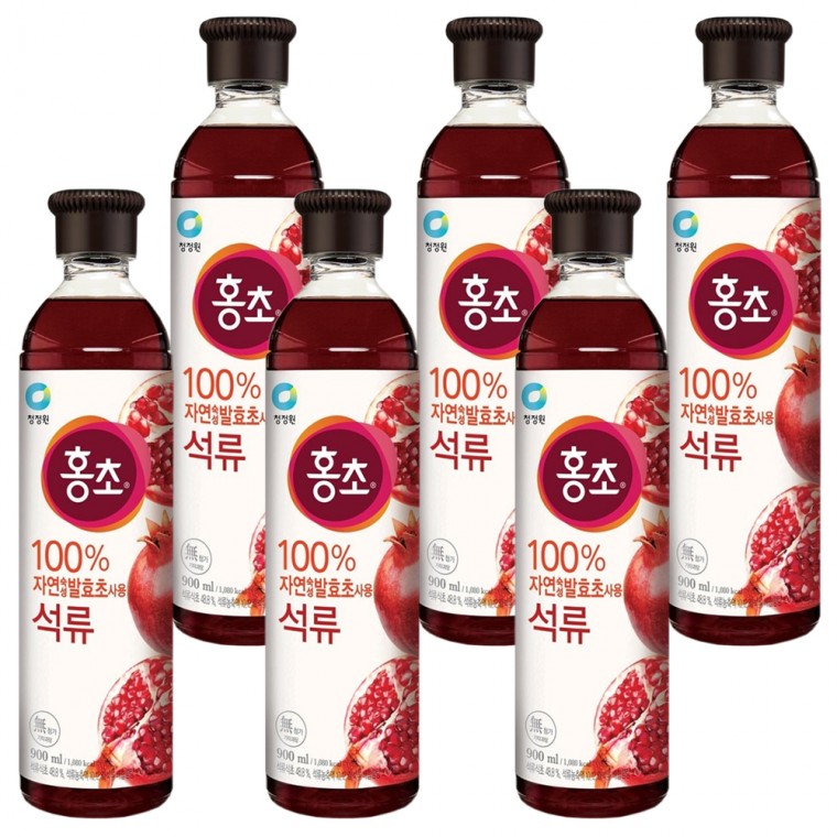 Daesang Cheongjeongwon Hongcho Lựu 900ML x 6