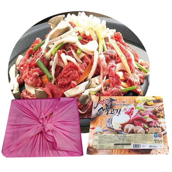 Bộ quà tặng Bulgogi bò tẩm gia vị Gochujang - 900g x 1 gói (chứa nấm Sanghwang) Bulgogi