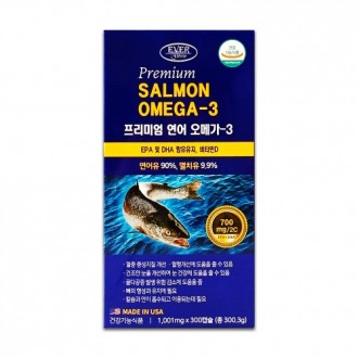 Evergreen - Cá hồi Omega-3 cao cấp 1 001mg x 300 viên Cung cấp 5 tháng