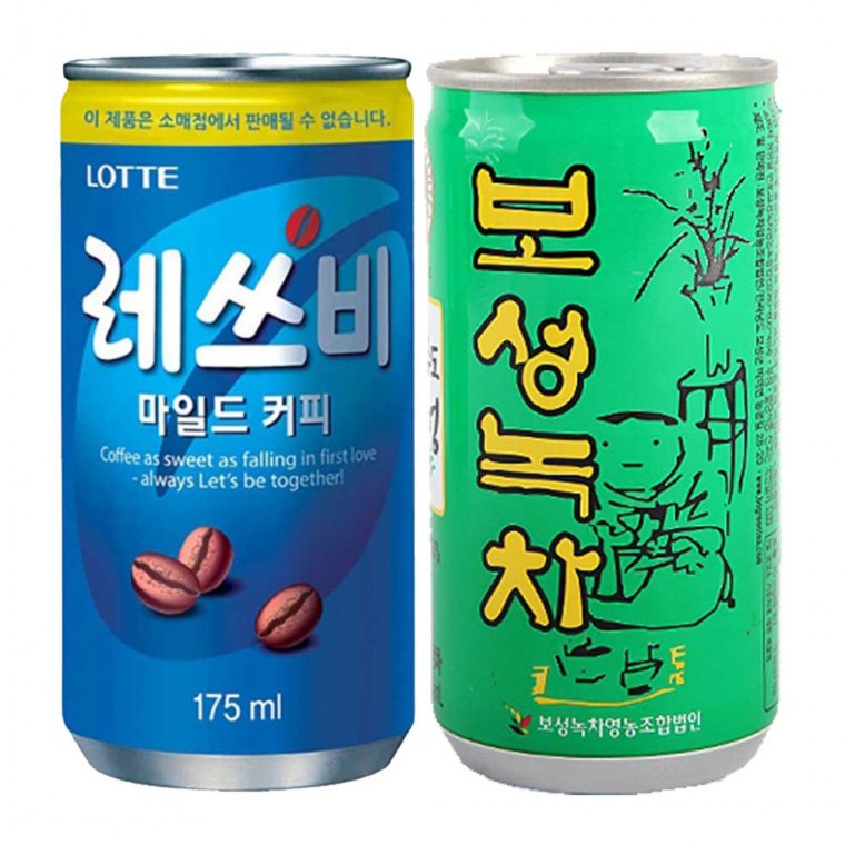 Let's Be Mild 175ml + Trà xanh Boseong 175ml (60 lon)