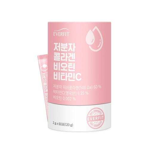 Natural Plus - Everfit Collagen phân tử thấp Biotin Vitamin C 2g x 60 gói, dùng 2 tháng