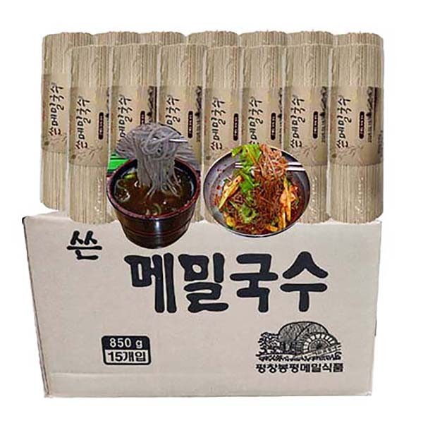 Mì kiều mạch đắng Pyeongchang Bongpyeong - 1 hộp (850gx15) Makguksu kiều mạch