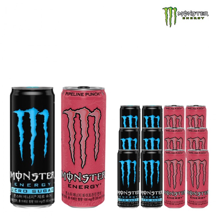 Monster Energy Zero 355 & Pipeline 355ml