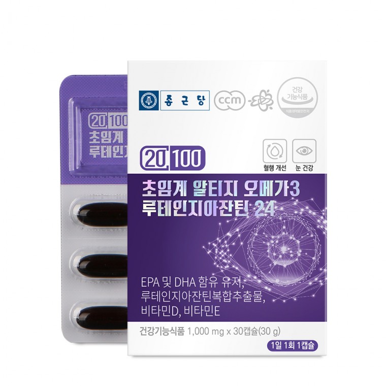 Chong Kun Dang - 20100 Altige Omega 3 Lutein và Zeaxanthin 24 siêu tới hạn 1000mg x 30 viên