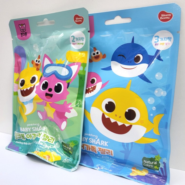 Winnie Beanie Pinkfong Baby Shark Jelly 60g Pinkfong Shark Family Gummy Selection 1 Bữa Ăn Nhẹ Cho Trẻ Em