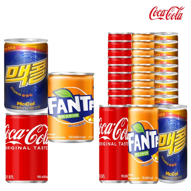 Coca Cola 190ml + McCall 190ml + Fanta 190ml x (10 cái) tổng cộng 30 cái