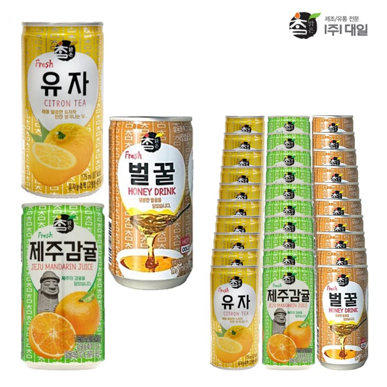 Daeil Chammalk Jeju Quýt 175 & Yuzu 175 & Mật Ong 175ml