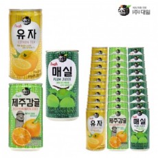 Daeil Chammalk Jeju Tangerine 175 & Yuzu 175 & Plum 175ml