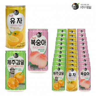 Daeil Chammalk Jeju Quýt 175 & Yuzu 175 & Đào 175ml