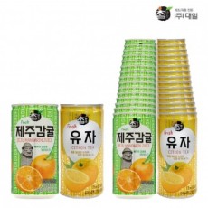 Daeil Chammalg Jeju Tangerine 175 & Yuzu 175ml