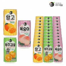 Daeil Real Clear Mango + Jeju Tangerine + Peach Mix 175ml x (10 cái) Tổng cộng 30 hương vị xoài Hương quýt Jeju Hương đào