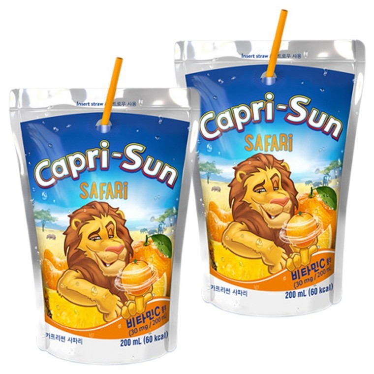 Capri Sun Safari 200ml x 20 gói (10 gói x 2 hộp)