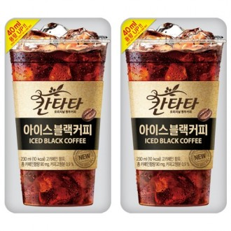 Cà phê đen đá Lotte Cantata 230ml x 20 gói