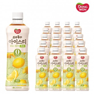 Trà đen Dongwon Boseong Trà đá Trà chanh thơm ngon Zero 500ml x 20 Trà đen chanh Trà chanh Không calo