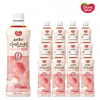 Dongwon Boseong Trà Đen Trà Đá Trà Đào Thơm Ngon Zero 500ml x 12 Trà Đen Đào Trà Đào Không Calo