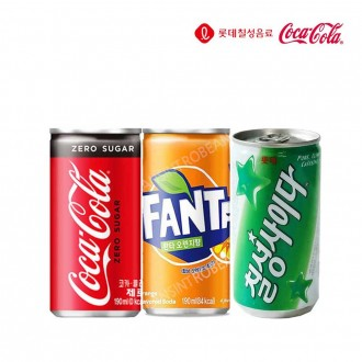 Coca-Cola Zero & Fanta Cam & Rượu Táo Chilsung 190ml