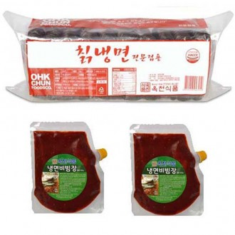 Okcheon Arrowroot Naengmyeon Bibim Set (Naengmyeon 2kg + Bibim Sauce 1kg) 10 phần ăn