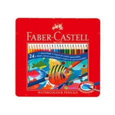 Faber-Castell Tin Case Bút chì màu gốc nước 24 màu