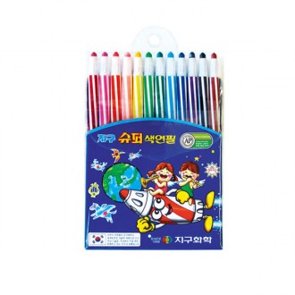 Bút chì Earth Super Colored 12 màu (Loại sắc nét)